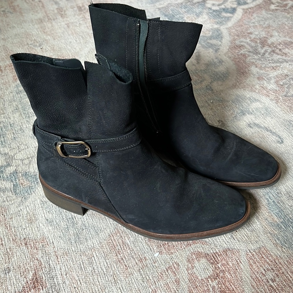 Paul Green Suede Moto Boots